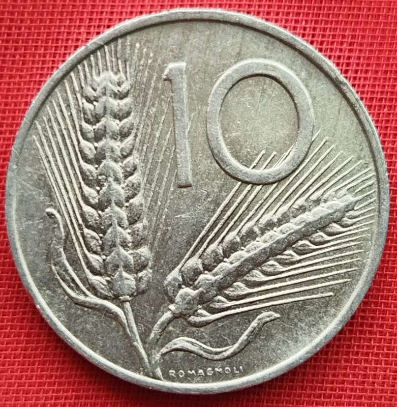 1972  10 Lire     ITALY         SUN13120*