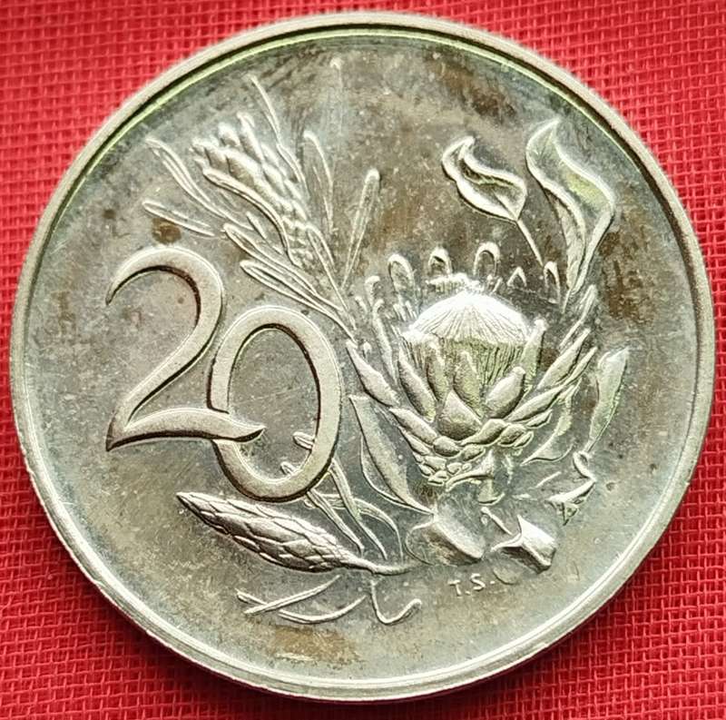 1967  20c   COIN   (AFRIKAANS)       SUN13125*