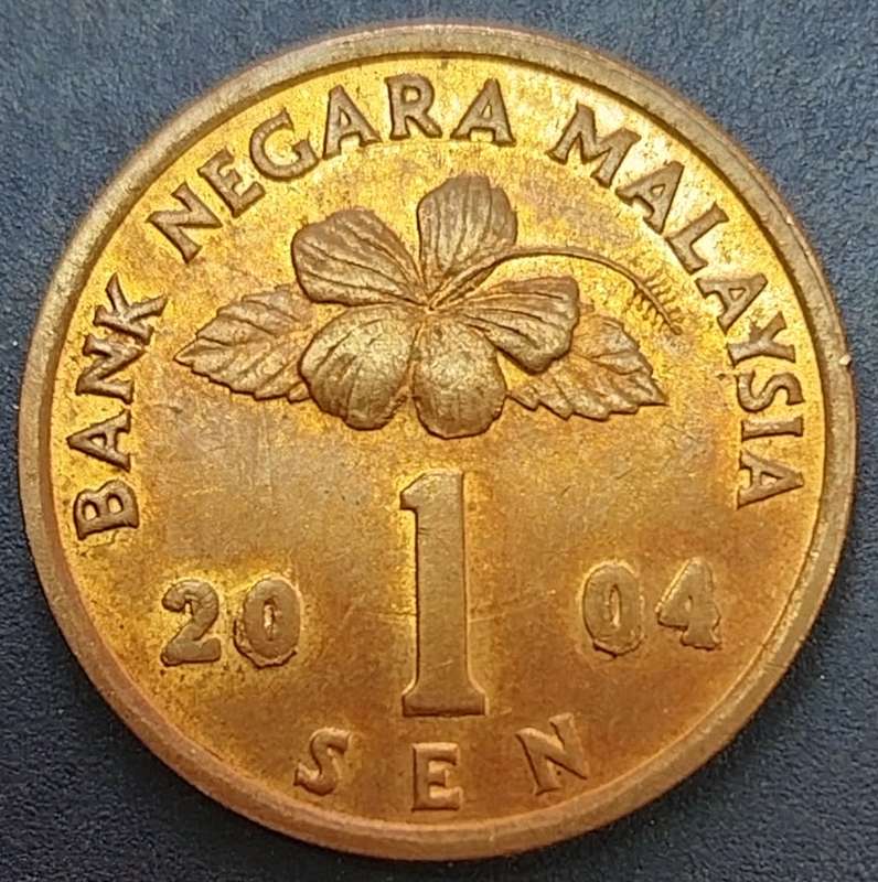 2004   1 sen COIN       Malaysia                      SUN13167*