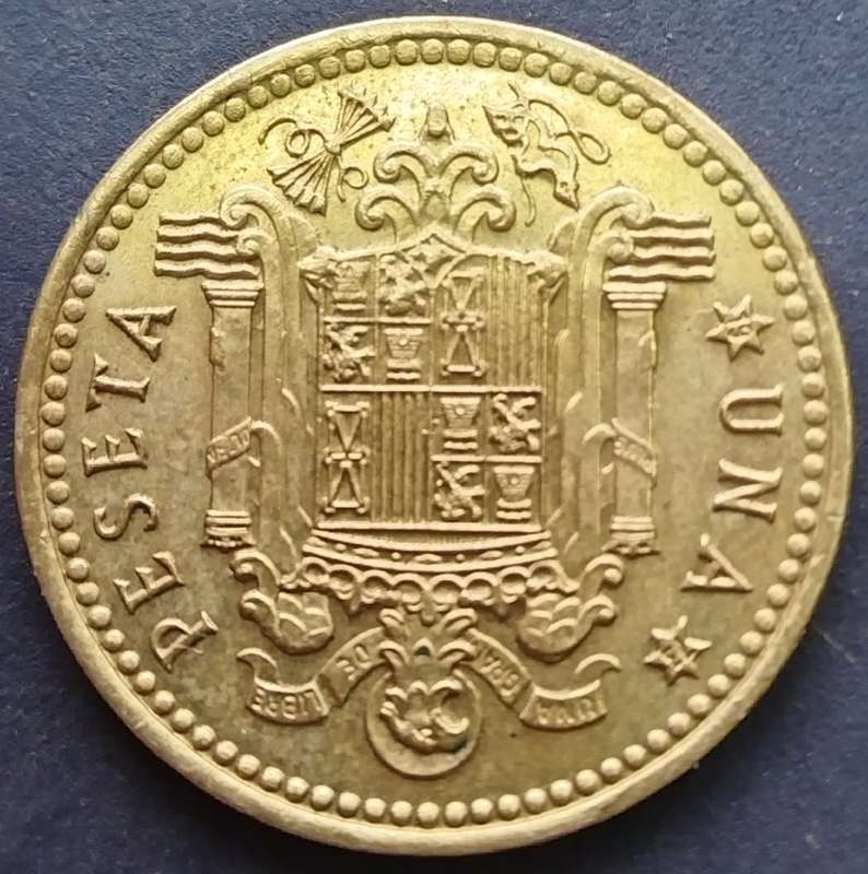 1966        Una Peseta  Coin       Spain         SUN13187*