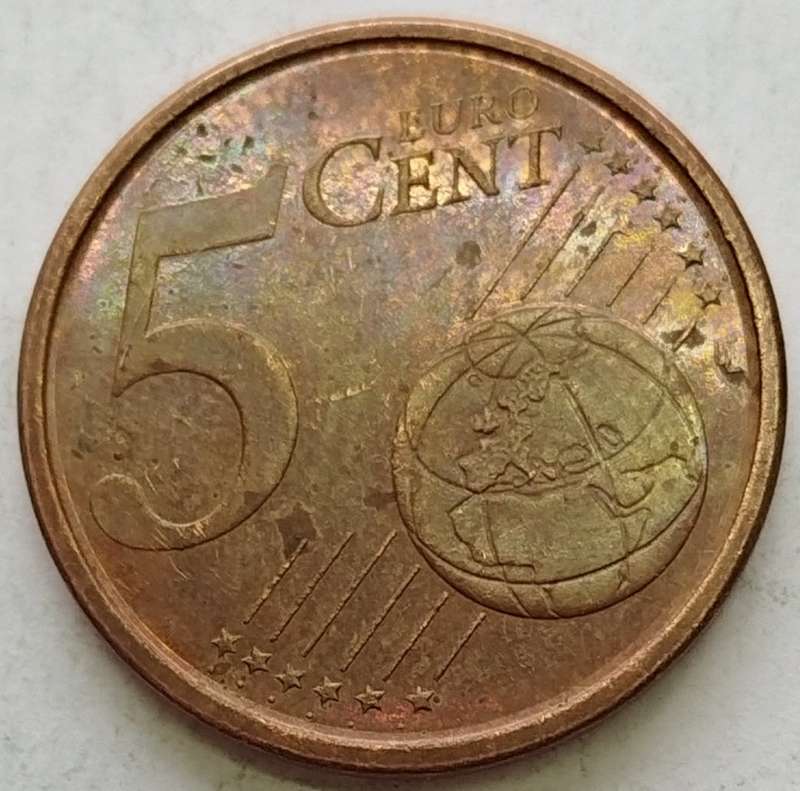 2005  5 Euro Cent      SPAIN          SUN13198*