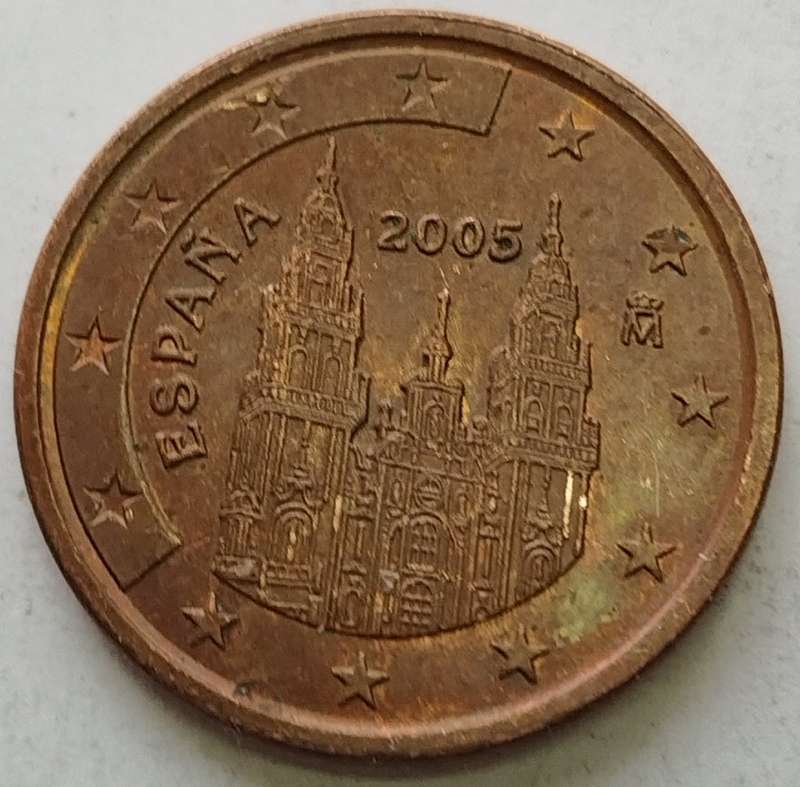 2005  5 Euro Cent      SPAIN          SUN13198*