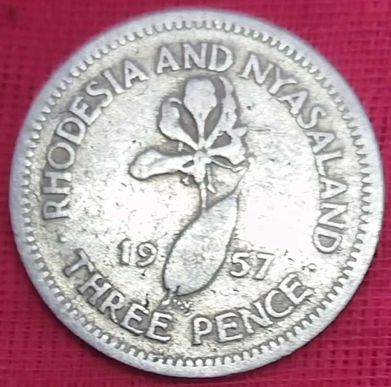1957   Three Pence COIN       Rhodesia and Nyasaland                     SUN13230*