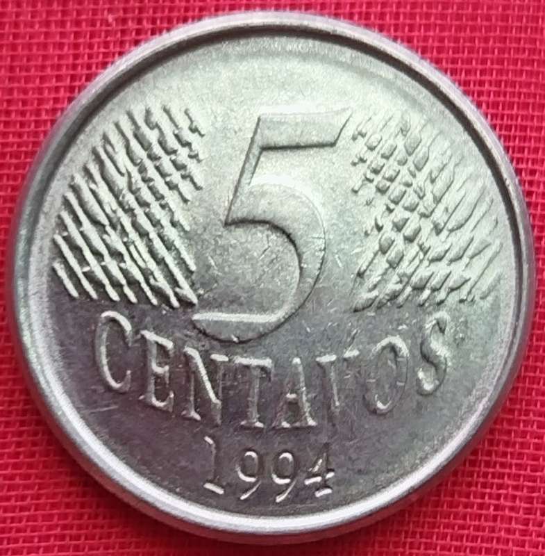 1994     5 CENTAVOS -     Brazil       SUN13300*