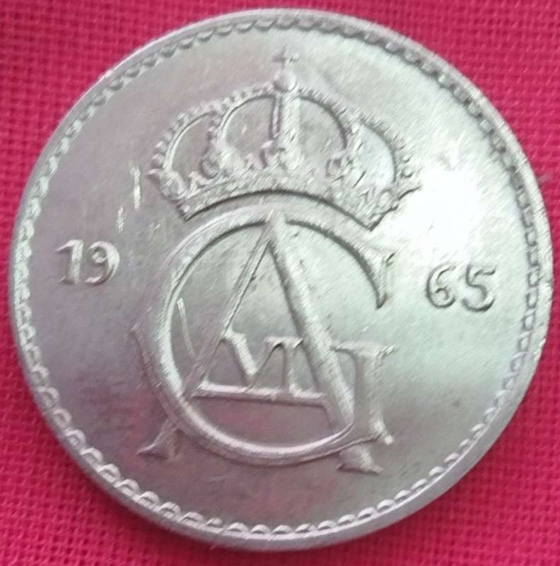 1965       50 Öre - Gustaf VI Adolf        Sweden         SUN13340*