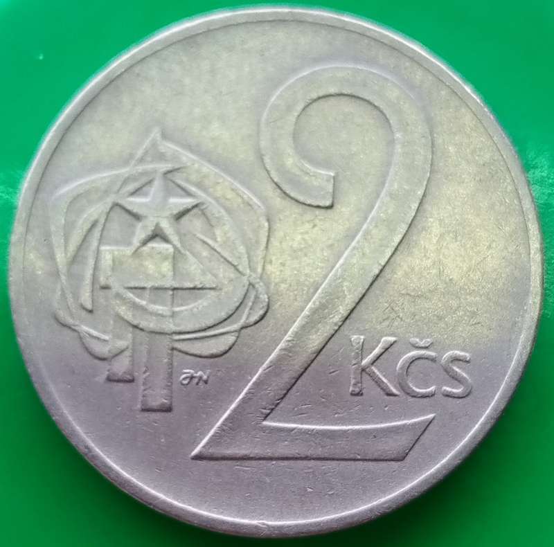 1974       2 Koruny Coin      Czech Republic        SUN13375*
