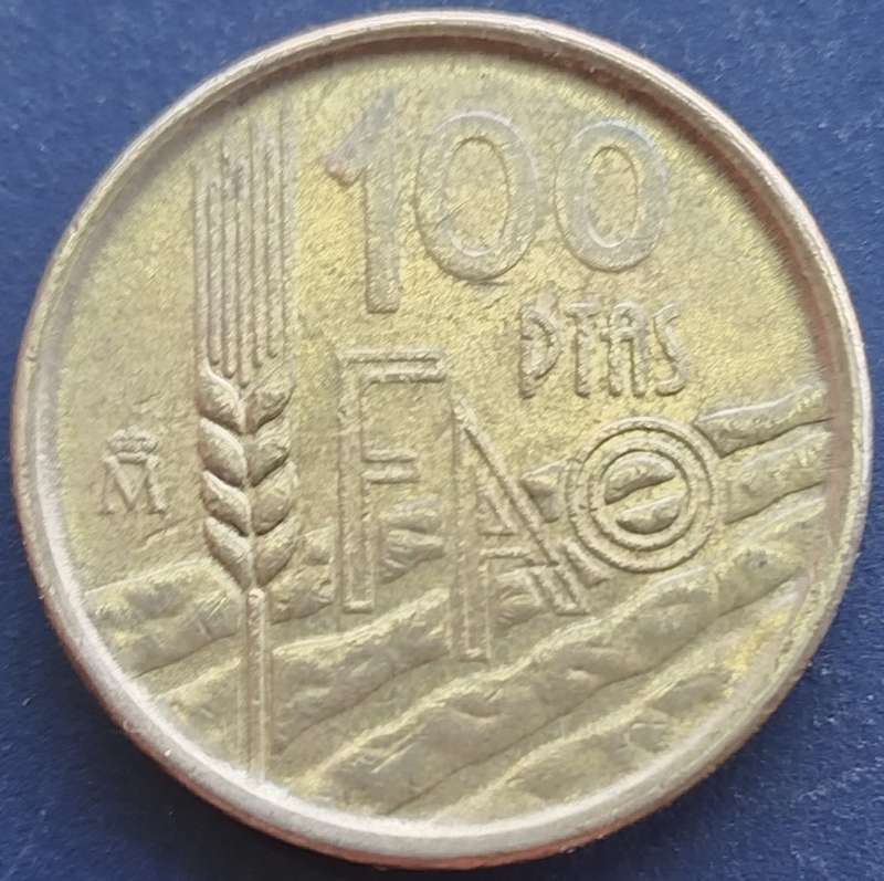 1995   100 Pesetas - Juan Carlos I   Coin       Spain         SUN13436*