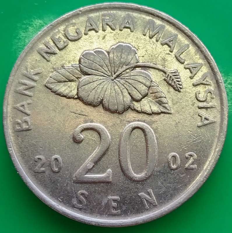 2002     20 Sen COIN      Malaysia         SUN13439*