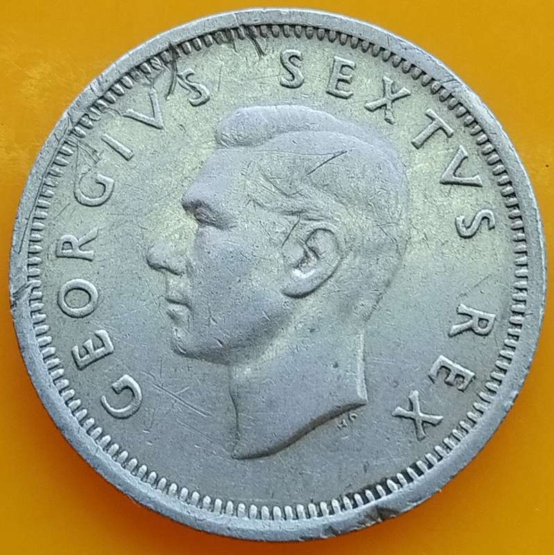 1948     6D  coin  SA        (SILVER 0.800 )       SUN13455*