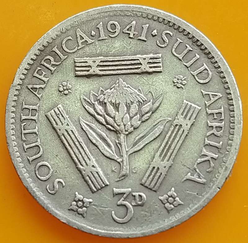 1941  Threepence Coin   SILVER   0.800             SUN13475*