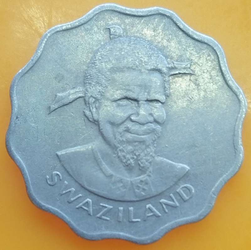 1974   5 CENT COIN       SWAZILAND                      SUN13509*