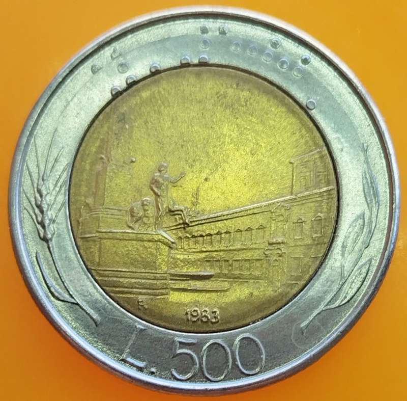 1983  500 Lire     Italy         SUN13519*