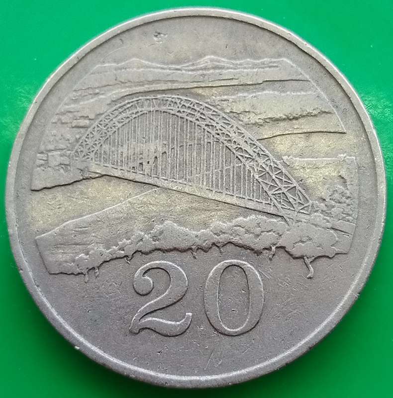 1980       20 Cents     Zimbabwe          SUN13531*