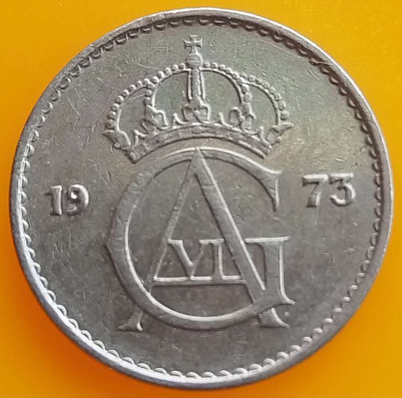 1973       10 Öre - Gustaf VI Adolf        Sweden         SUN13545*