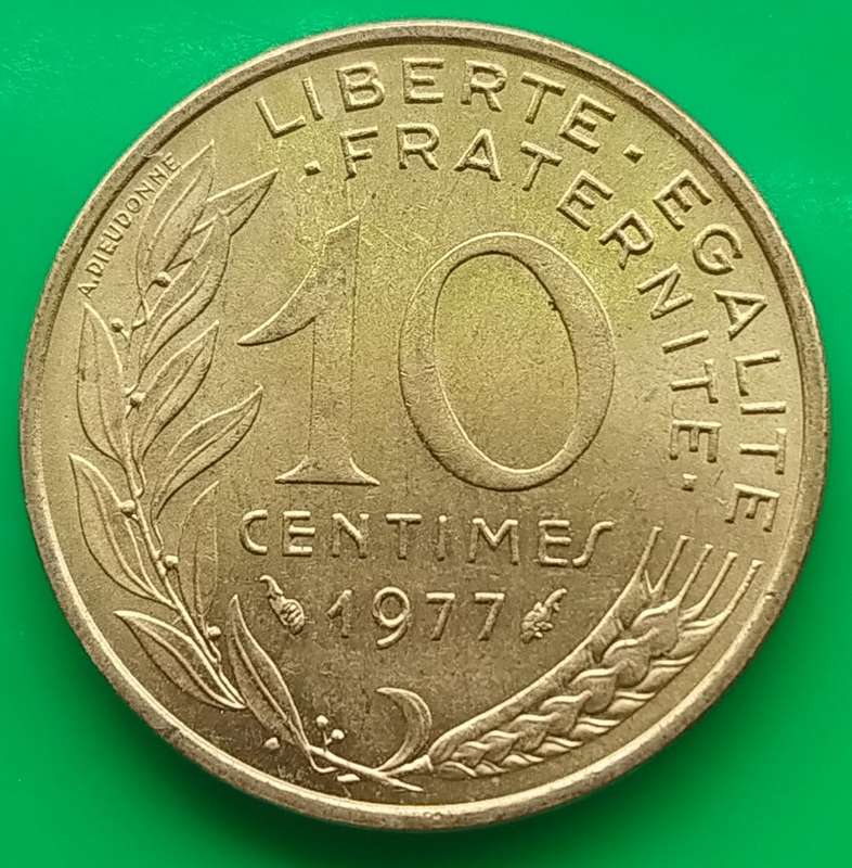 1977         10 Centimes Coin      FRANCE          SUN13552*
