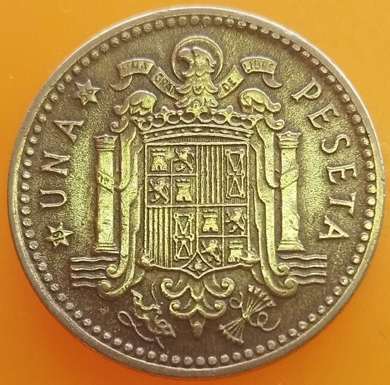 1953        Una Peseta  Coin       Spain         SUN13582*