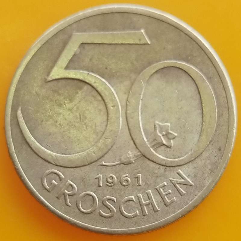 1961     50 Groschen COIN      AUSTRIA         SUN13608*