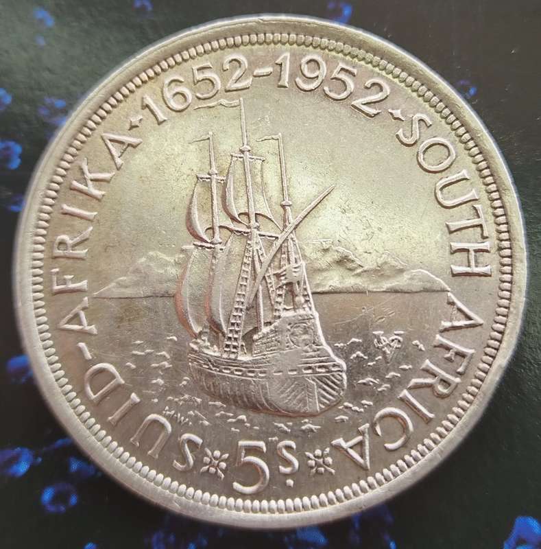 1952     5 SHILLING        (SILVER )       SUN13634*