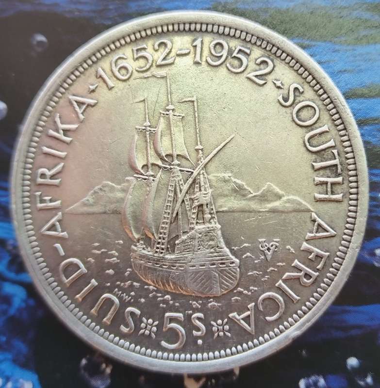 1952     5 SHILLING        (SILVER )       SUN13644*