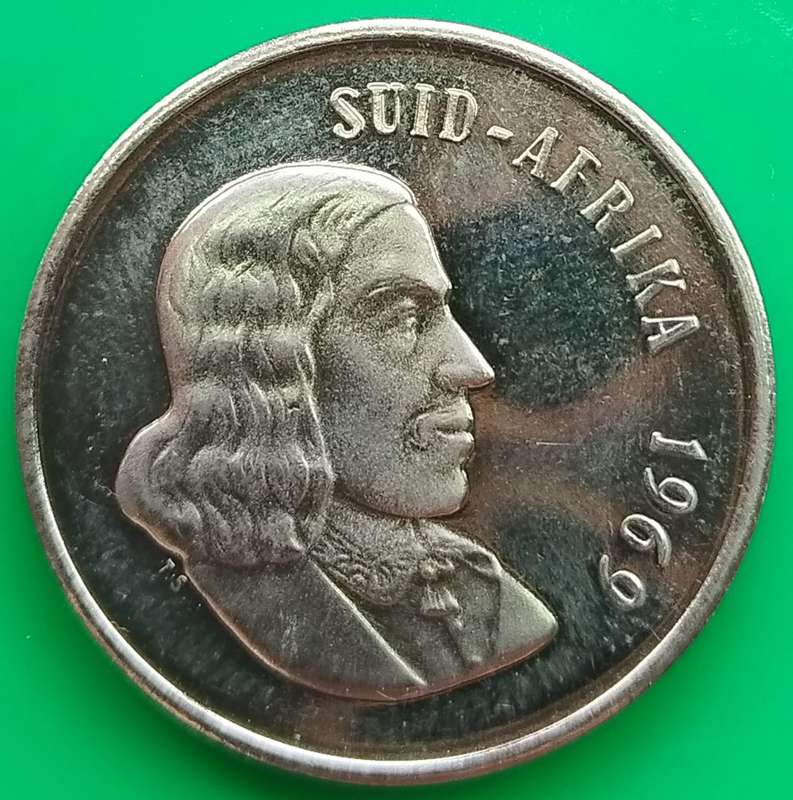 1969  20c   COIN     (Afrikaans)       SUN13668*