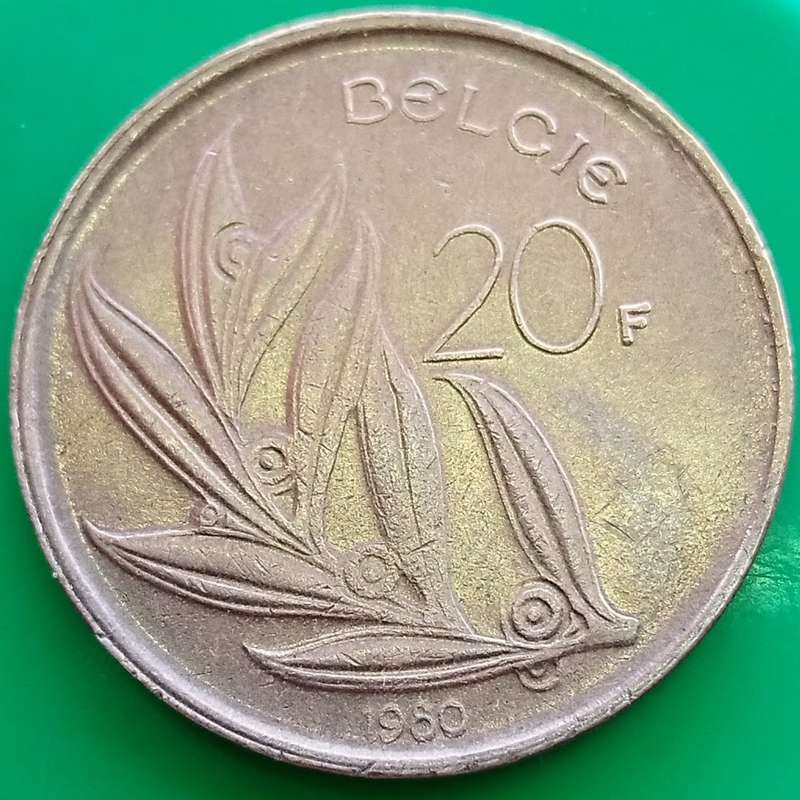 1980  20 Franc  COIN      Belgium          SUN13695*