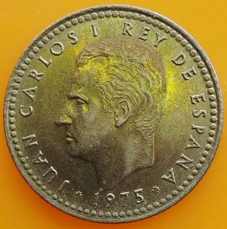 1975        Una Peseta  Coin       Spain         SUN13704*