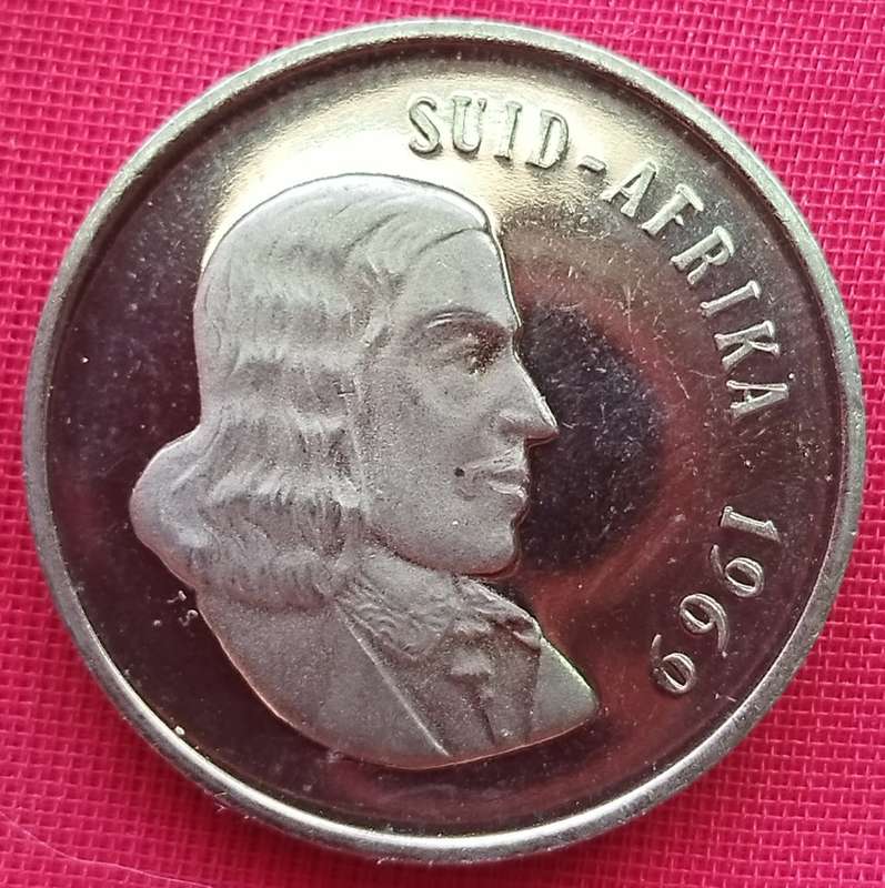 1969  20c   COIN     (Afrikaans)       SUN13705*