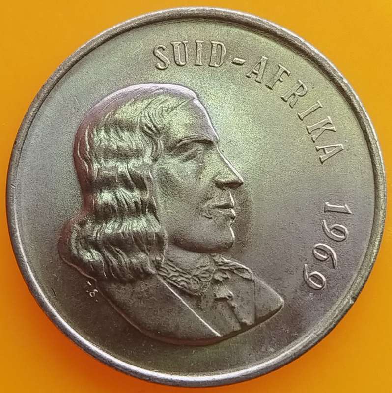 1969  20c   COIN     (Afrikaans)       SUN13708*