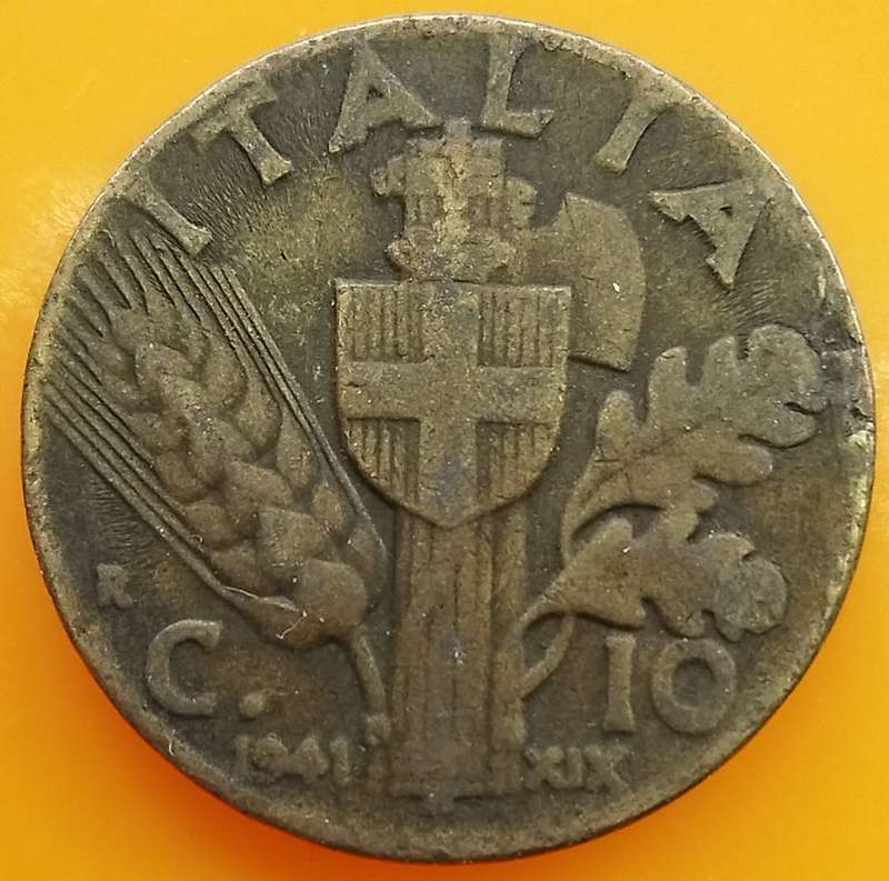 1941         10 Centesimi     Italy         SUN13775*