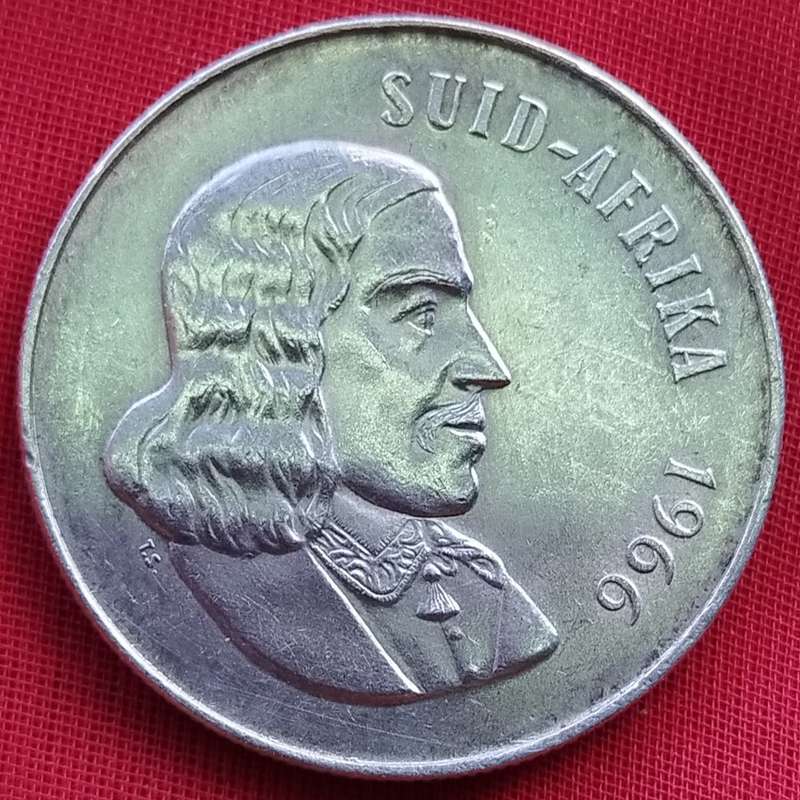 1966  SILVER   R1   COIN   (Afrikaans)       SUN13834*