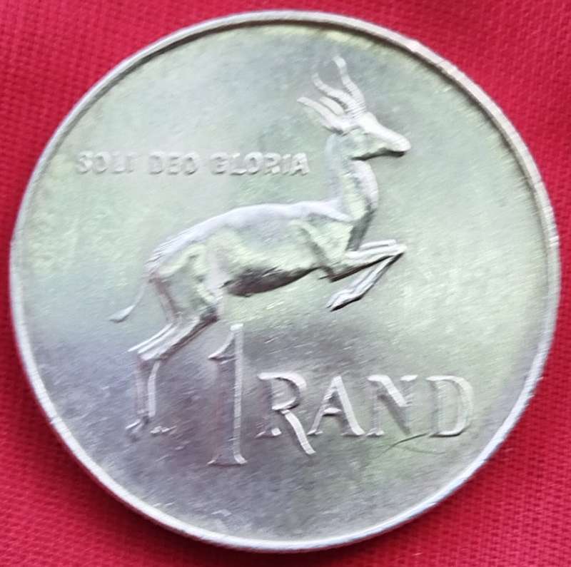 1966  SILVER   R1   COIN   (Afrikaans)       SUN13834*