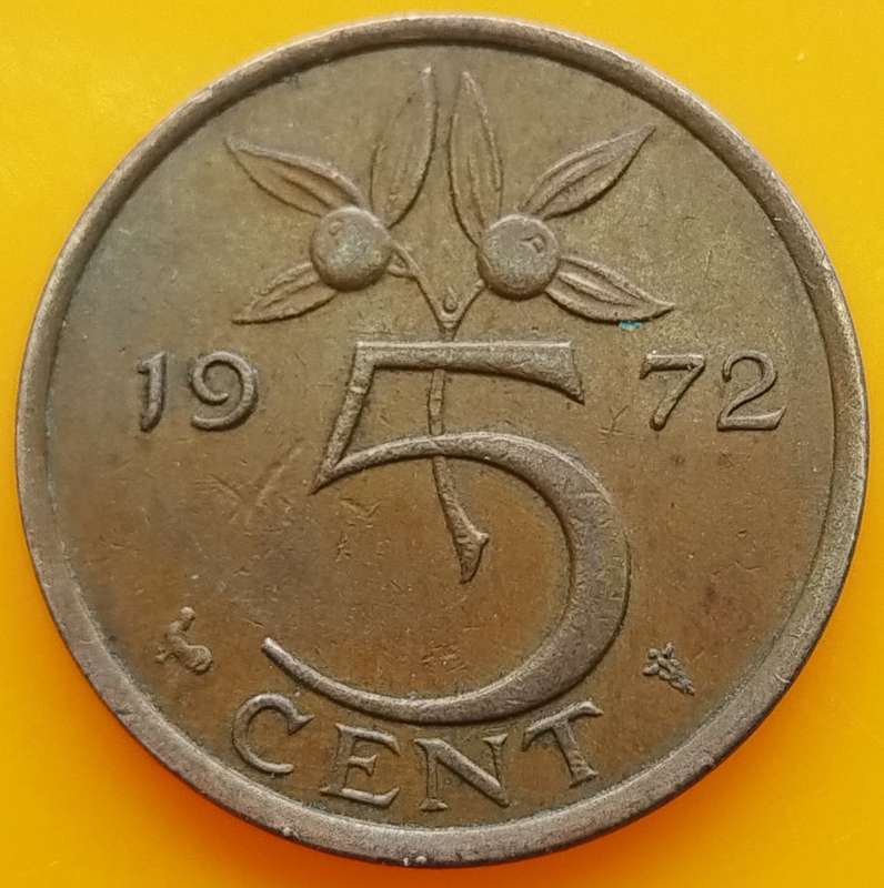 1972  5 Cent      Netherlands          SUN13900*