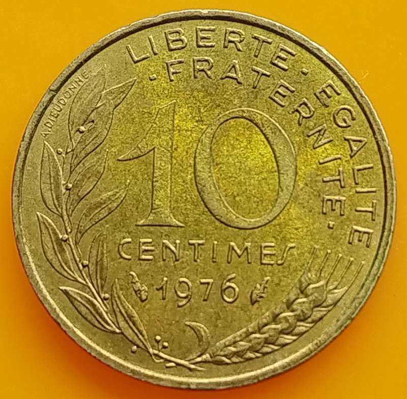 1976         10 Centimes Coin      FRANCE          SUN13918*