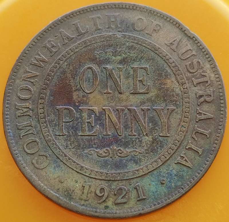 1921       1 Penny -       AUSTRALIA          SUN13978*