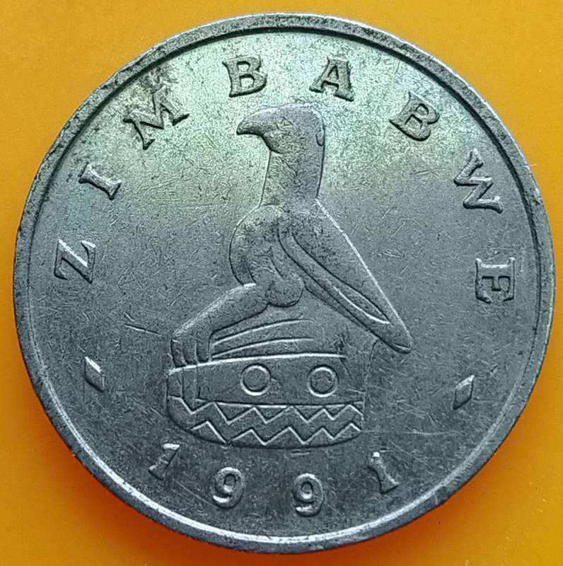 1991  5 Cents     Zimbabwe          SUN14036*