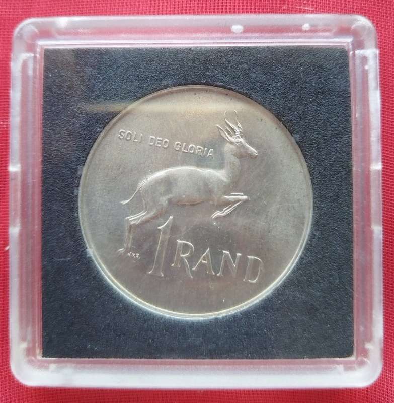 1967  SILVER   R1   COIN IN HOLDER   (Afrikaans)       SUN114042*