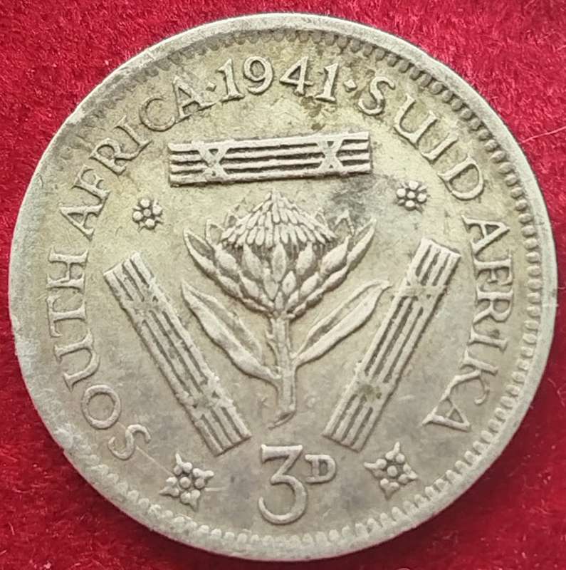 1941  Threepence Coin   SILVER   0.800             SUN14145*
