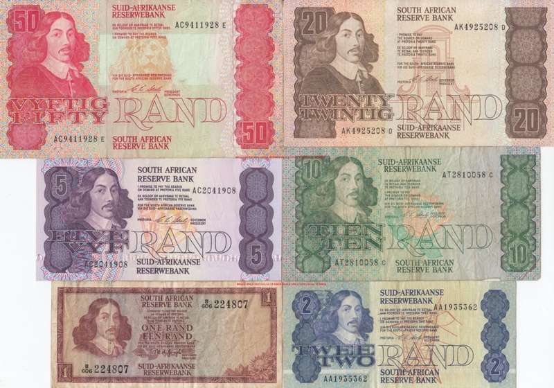 ***  SET OF SIX  NOTES FOR 1 BID    ***        SET068C