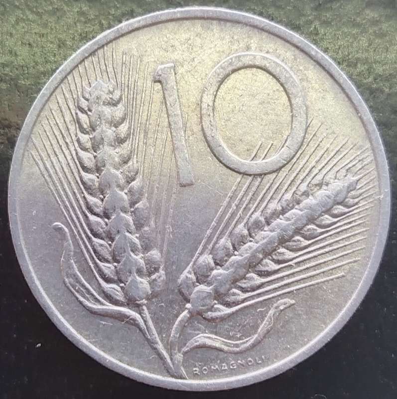 1972  10 Lire     ITALY         SUN14257