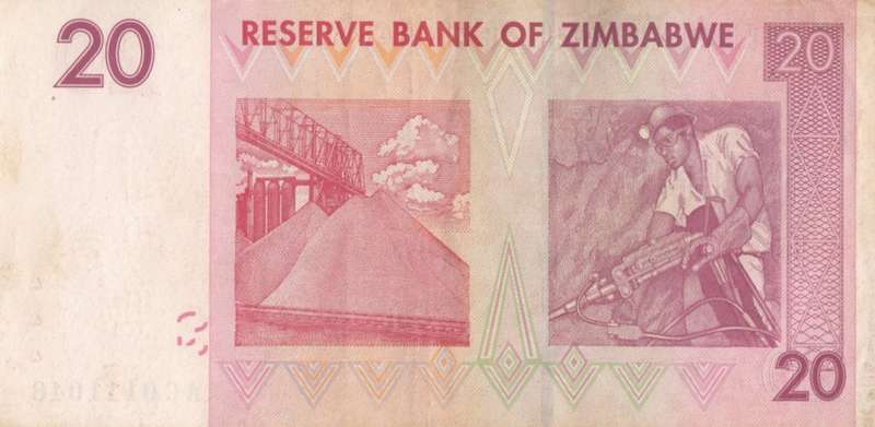 TWENTY DOLLARS    ZIMBABWE     AC0111048      SET088