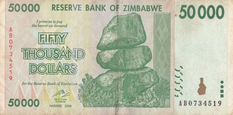 FIFTY THOUSAND DOLLARS       ZIMBABWE        AB0734519      SET088