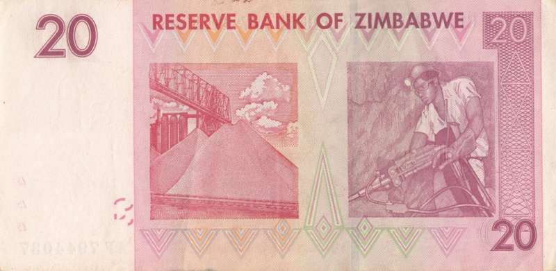 TWENTY DOLLARS    ZIMBABWE    AF7944037      SET088