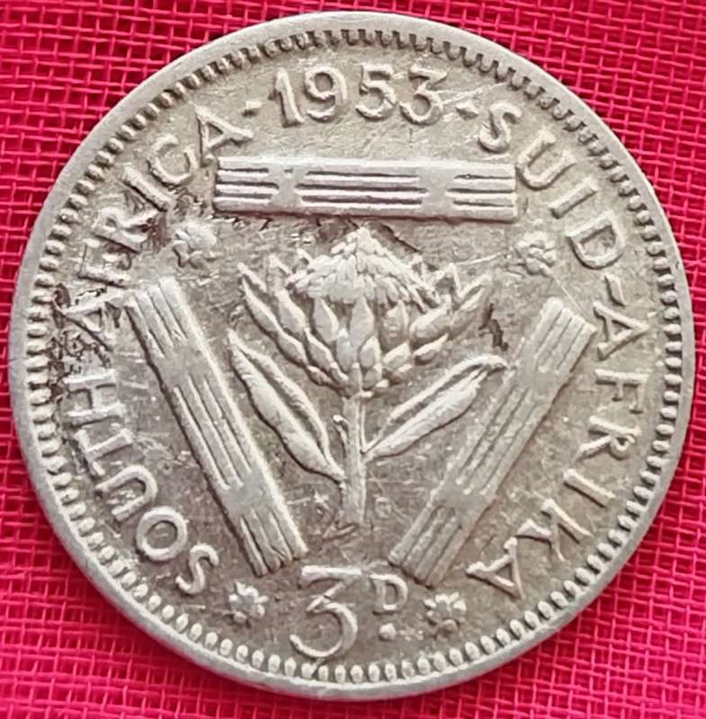 1953     THREEPENCE   COIN   SILVER           SUN14385