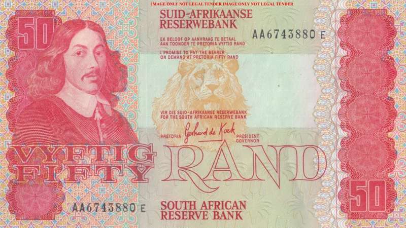 GPC DE KOCK      R50  BANKNOTE       AA6743880E       SET038
