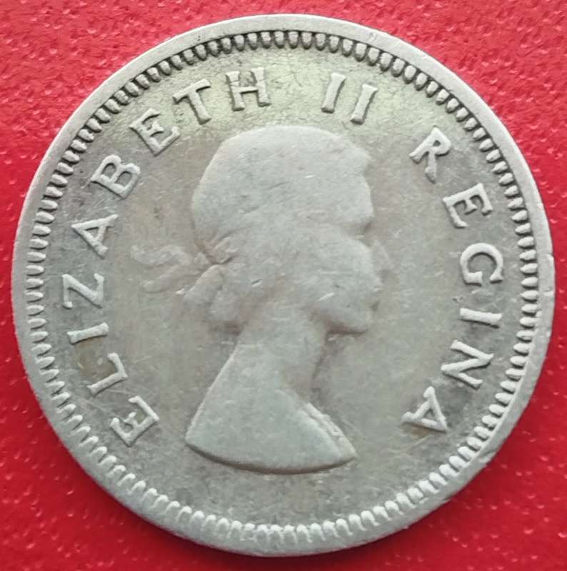 1957  Threepence Coin   SILVER   0.500             SUN14398
