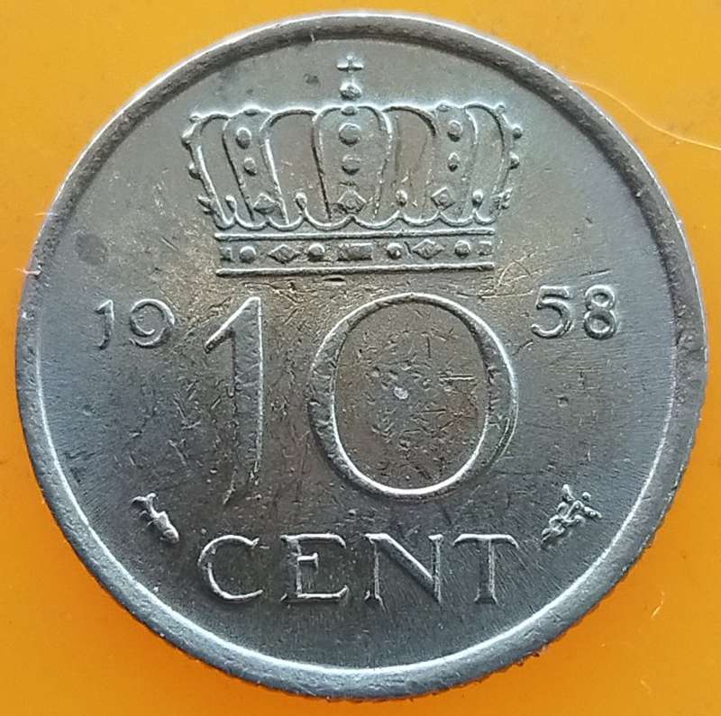 1958  10 Cent      Netherlands          SUN14536