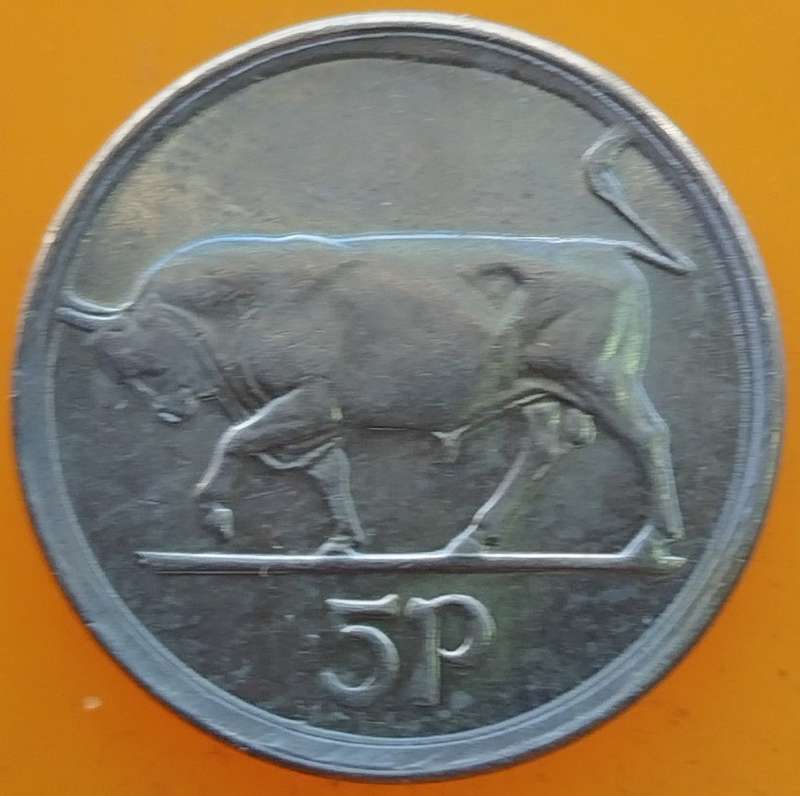1996    5 Pence small type   IRELAND         SUN14538