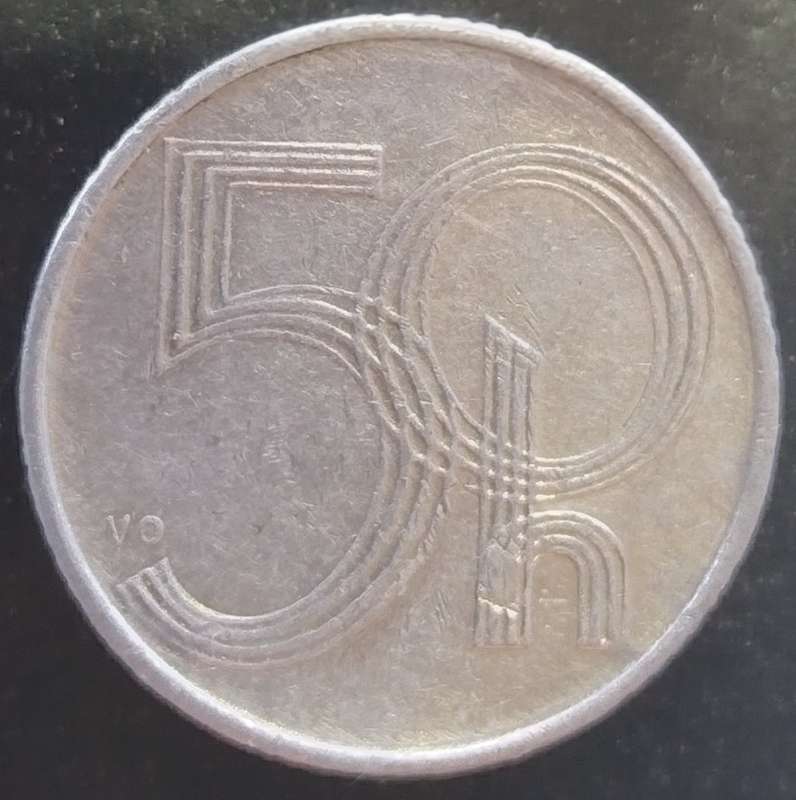 1993      50 Haléřů  Coin      Czechoslovakia        SUN14540