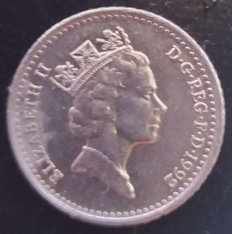 1992 -   FIVE Pence Coin      United Kingdom         SUN14542