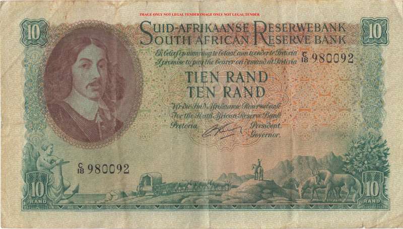 G RISSIK     R10 BANK NOTE       C18 980092       SET072